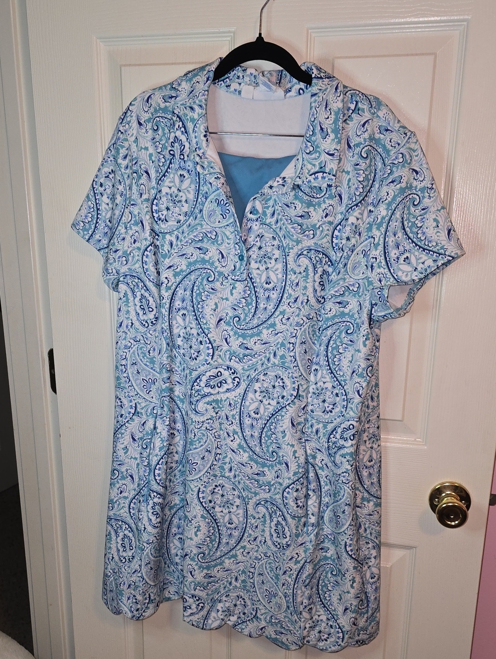 NWOT Sigrid Olsen Blue & White Paisley Midi Dress